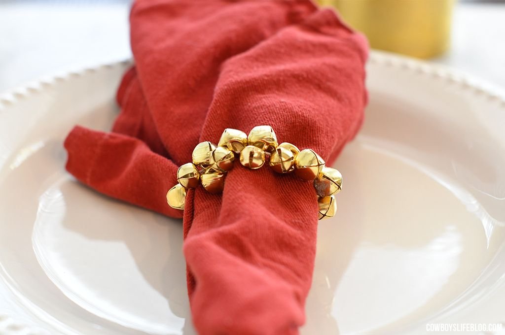 Gold Bell Napkin Rings