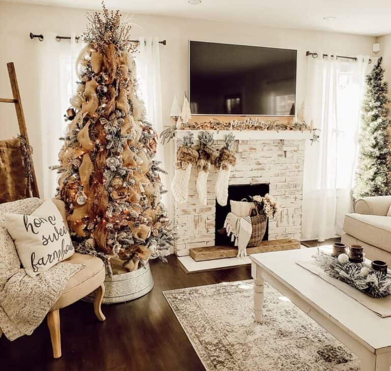 Gold Burlap Garland
