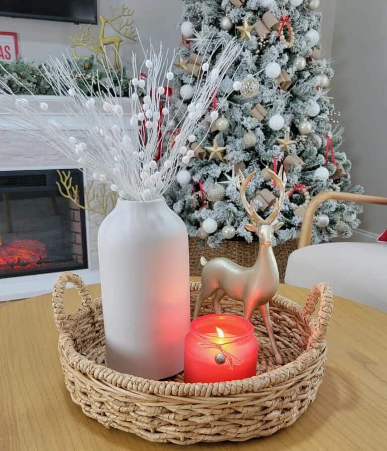Gold White Christmas