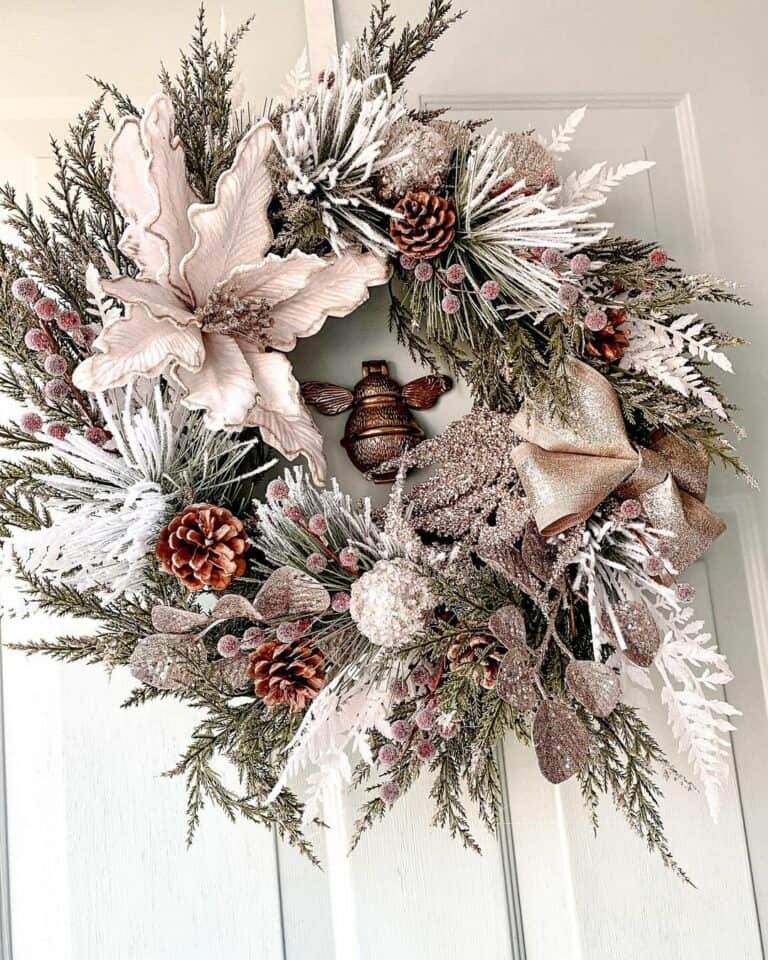 Gold White Wreath