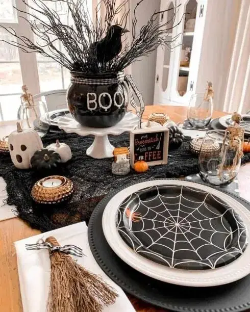 Gothic Glam Halloween Setup