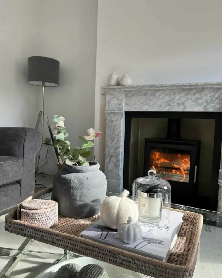 Gray and White Living Room