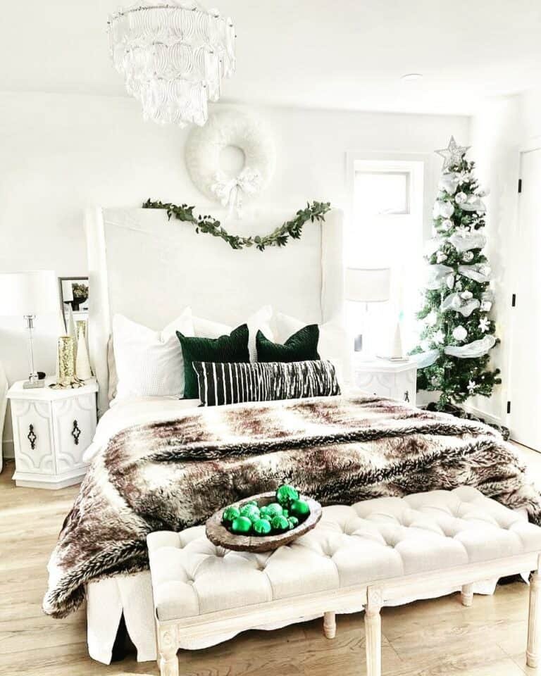 Green Christmas Bedroom
