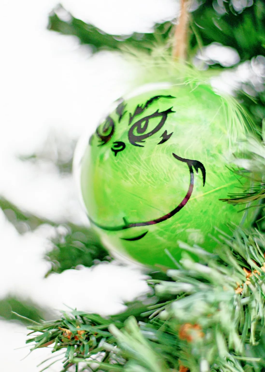 Green Grinch Ornaments