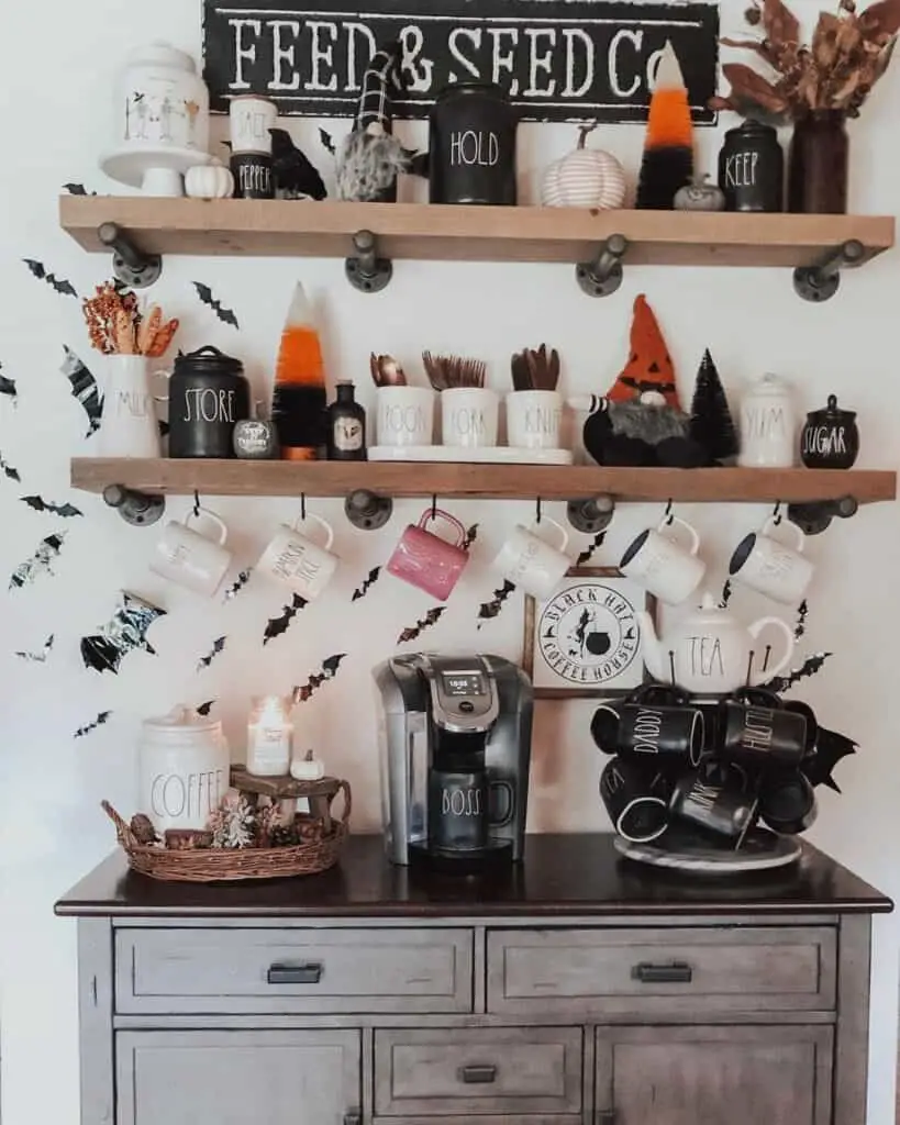 Halloween Coffee Bar Decor