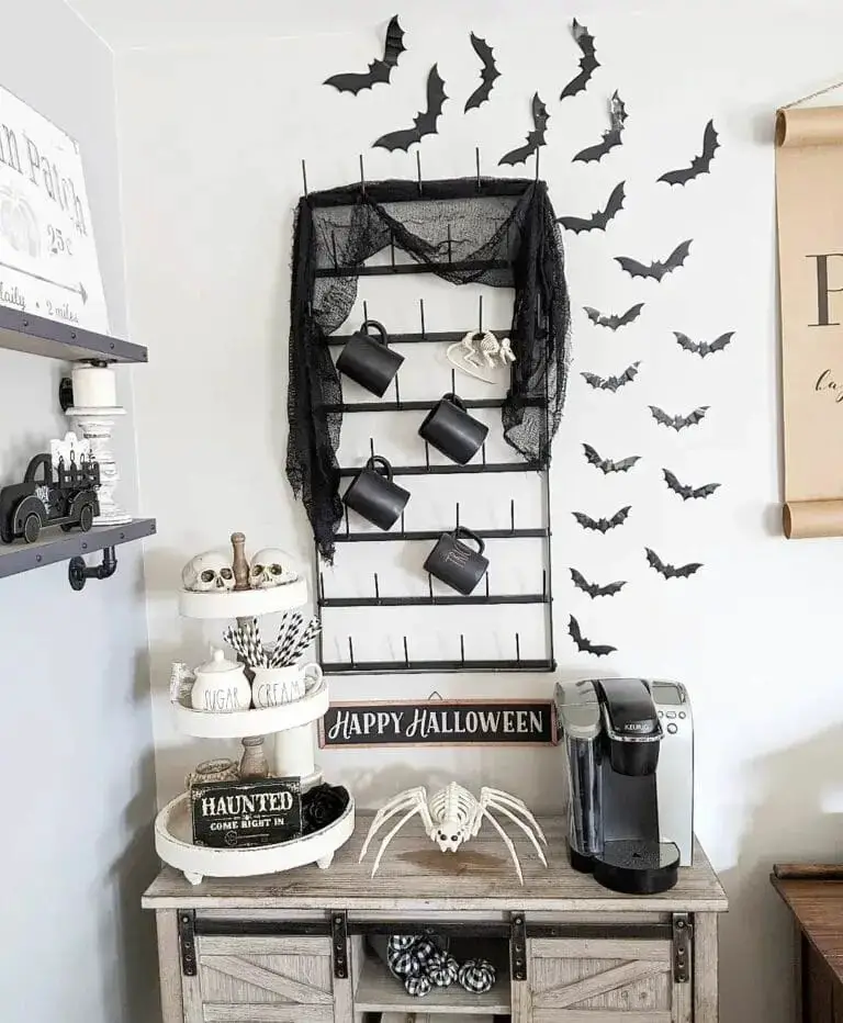 Halloween Coffee Bar Decor