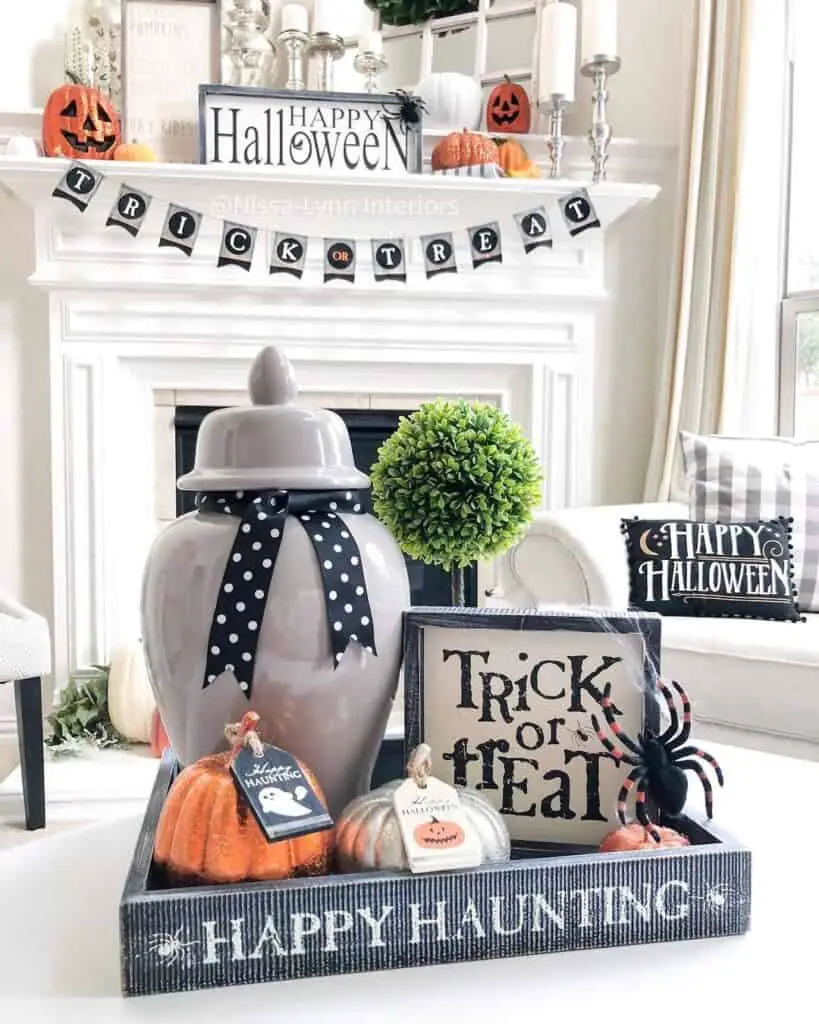 Halloween Coffee Table Centerpiece