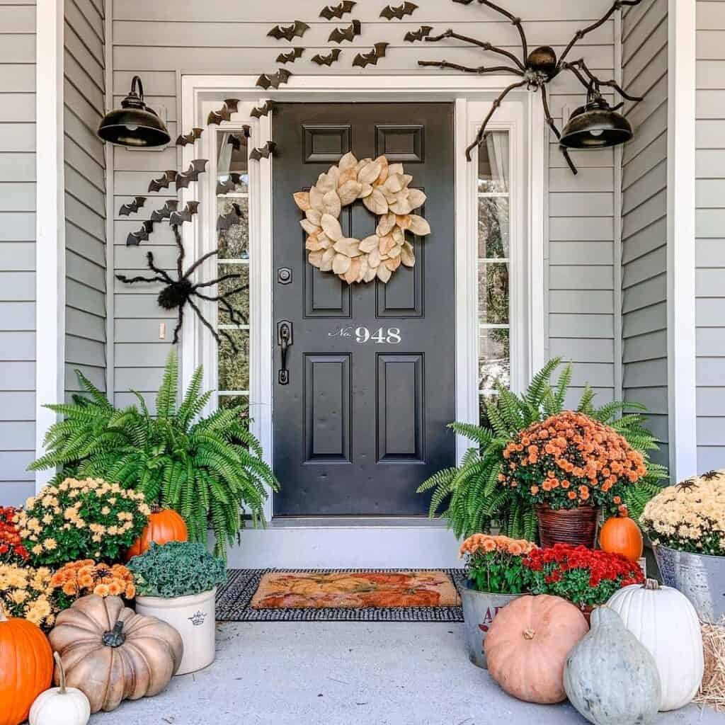 Halloween Colors and Spiders