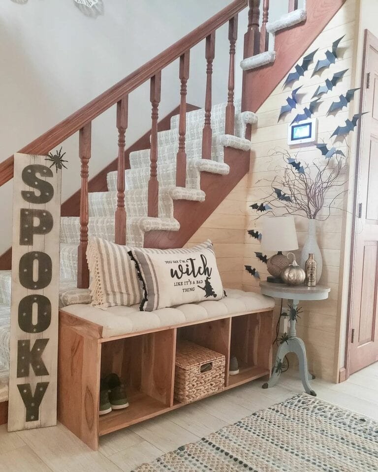 Halloween Decor Cabin Staircase