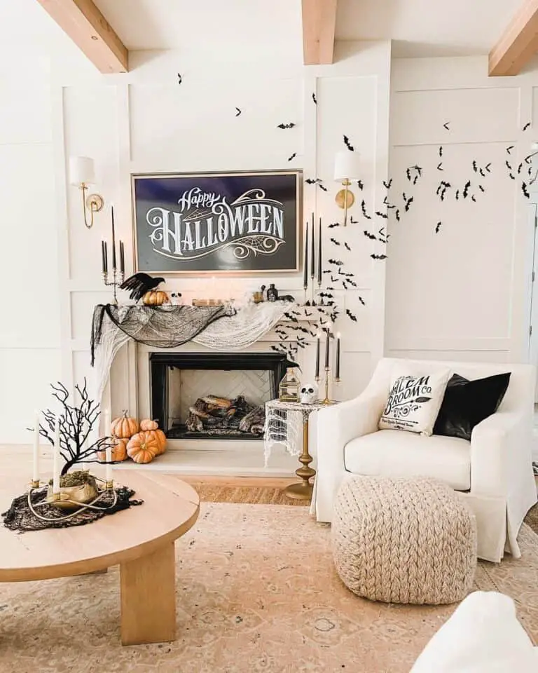 Halloween Fireplace Decor