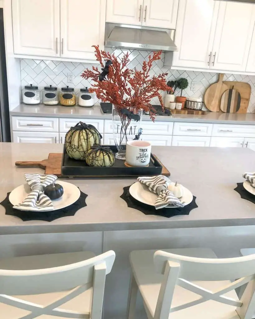 Halloween Floral Arrangement Tray