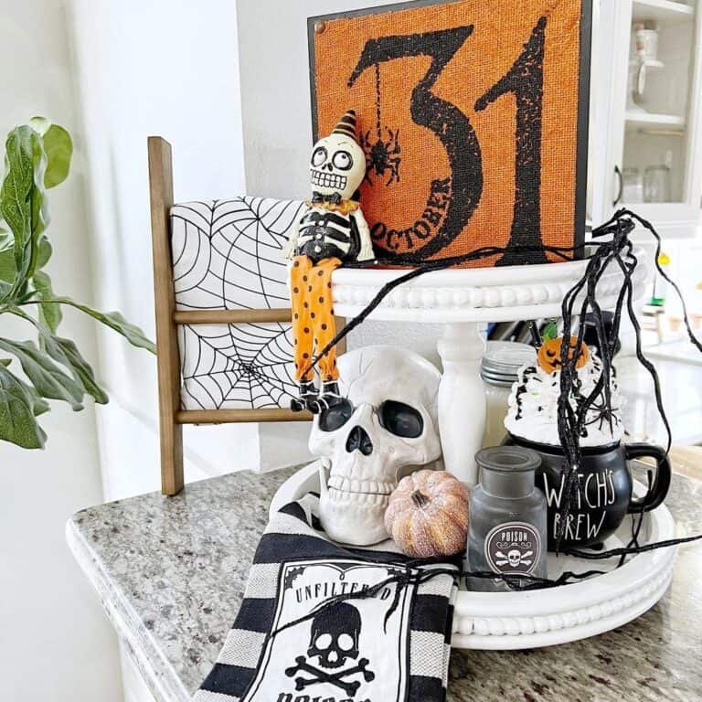 Halloween Kitchen Counter Decor