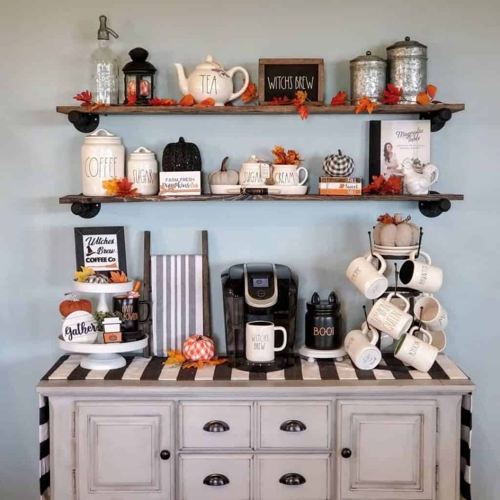 Halloween Themed Coffee Bar
