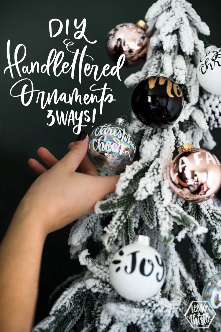 Hand-Lettered Ornaments