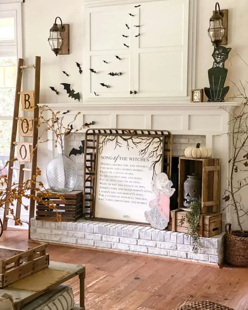 Handmade Rustic Mantel Decor