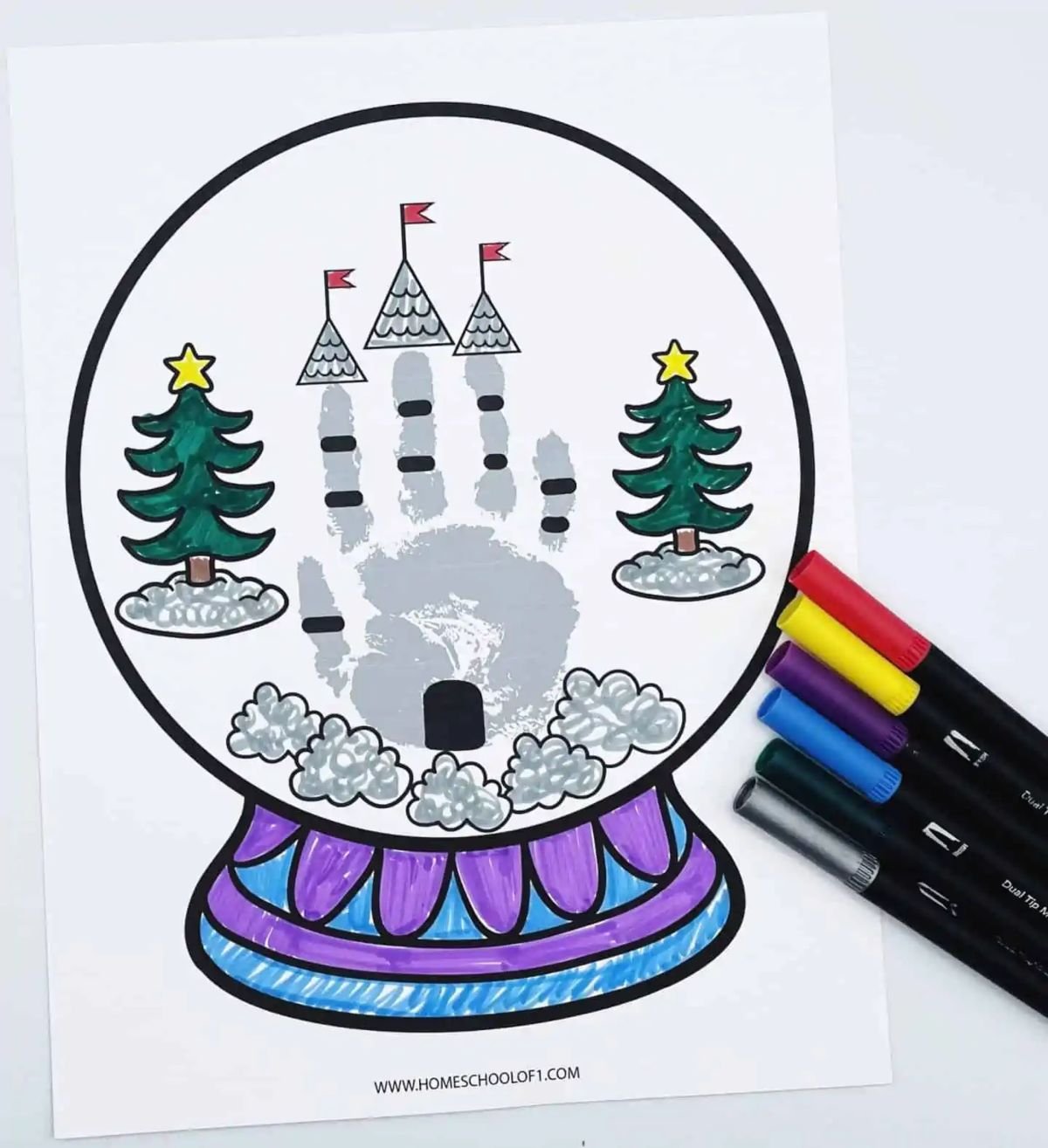 Handprint Globe Craft