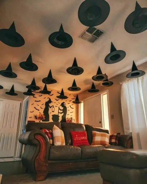 Hanging Witch Hat Decor