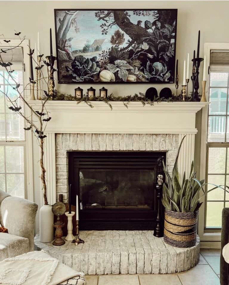 Haunted Fireplace Display
