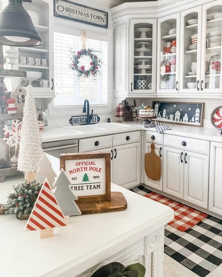 Kitchen Window Wreaths