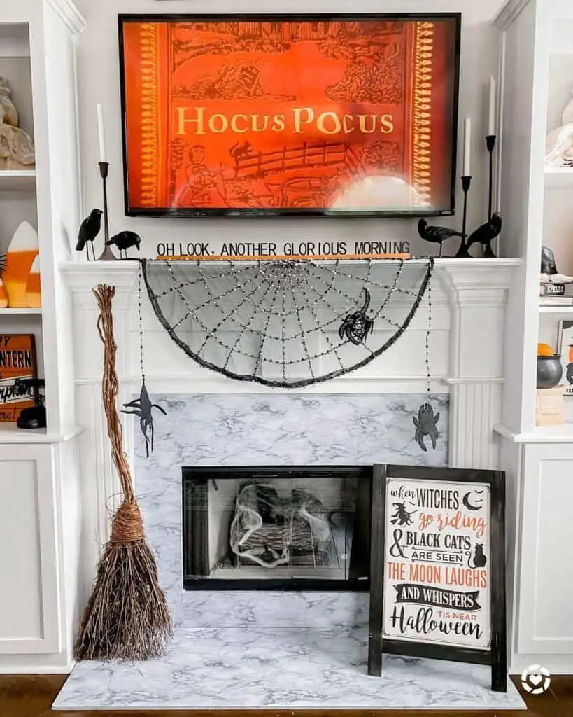 Large Halloween Mantel Decor