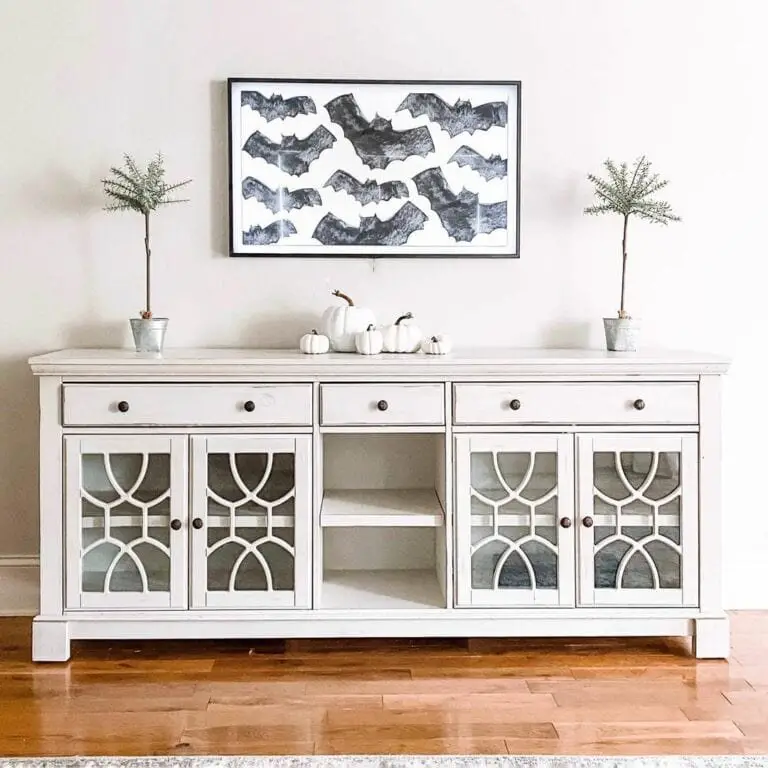 Lattice Design Sideboard Decor