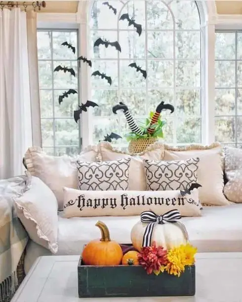 Living Room Witch Decor