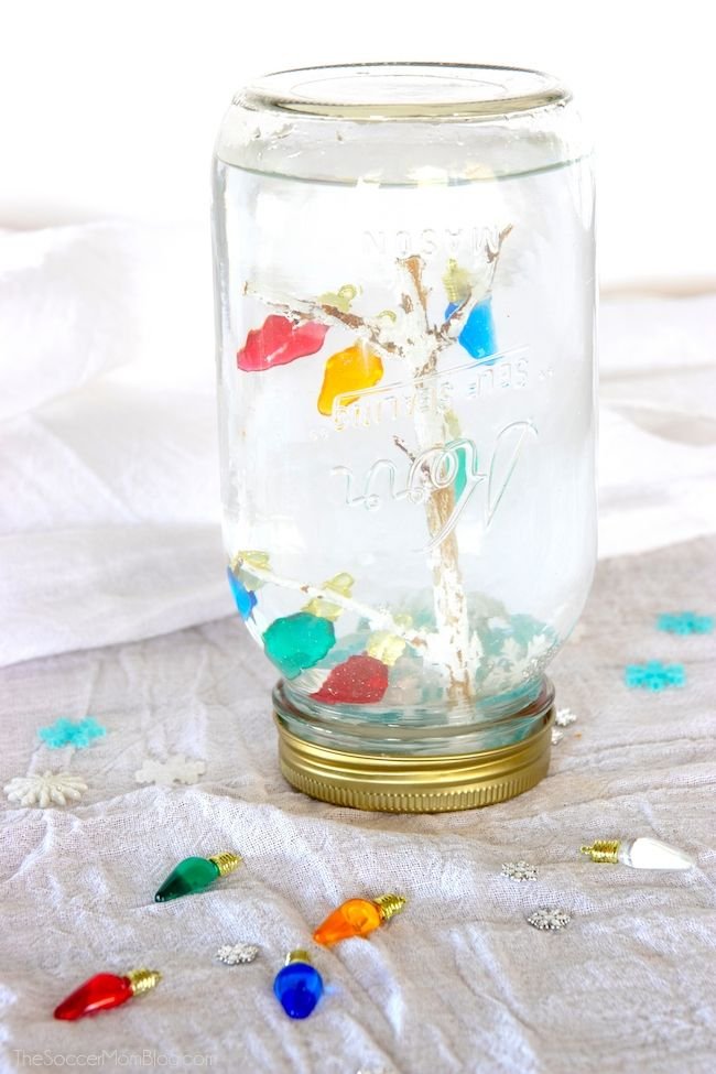 Mason Jar Snow Globe