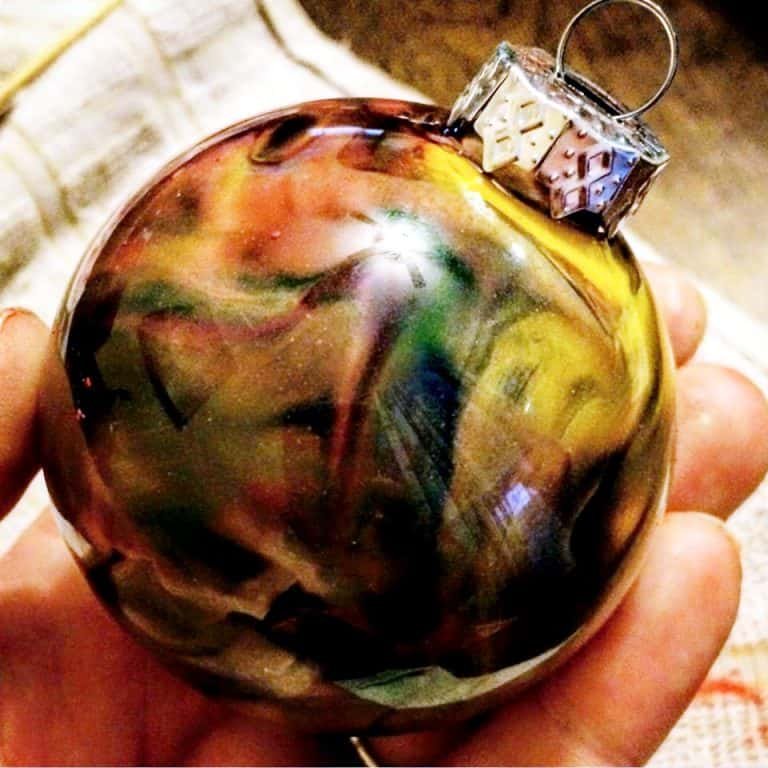 Melted Crayon Ornaments