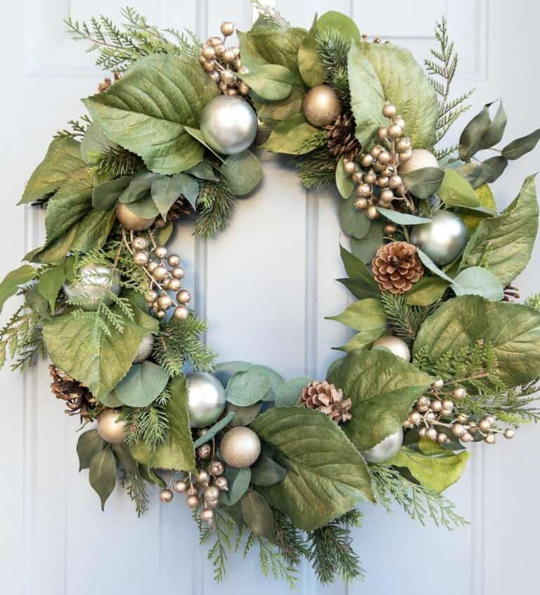 Metallic Ornament Wreath