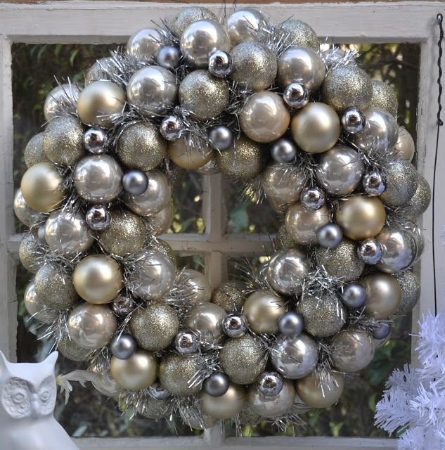 Metallic Ornament Wreath