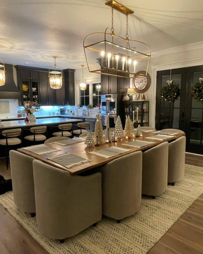 Metallic Table Centerpiece