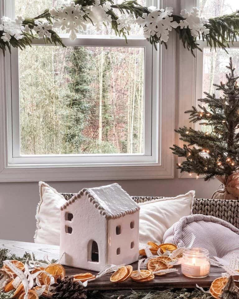 Orange Pine Garland