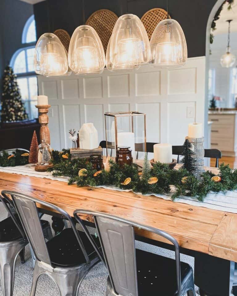 Orange Pine Table Runner