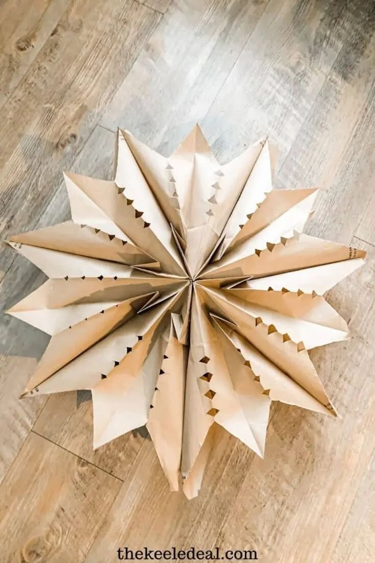 Paper Bag Snowflakes