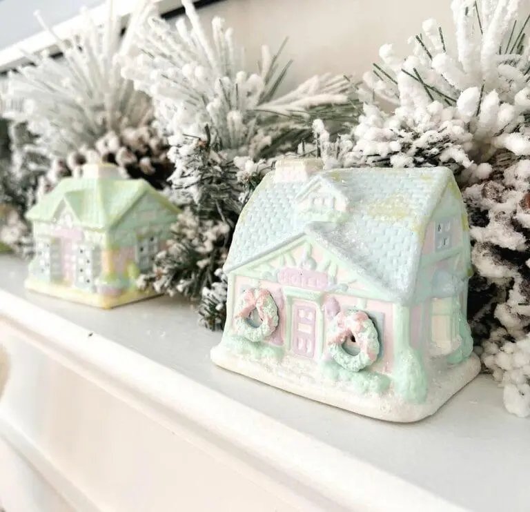 Pastel Christmas Village