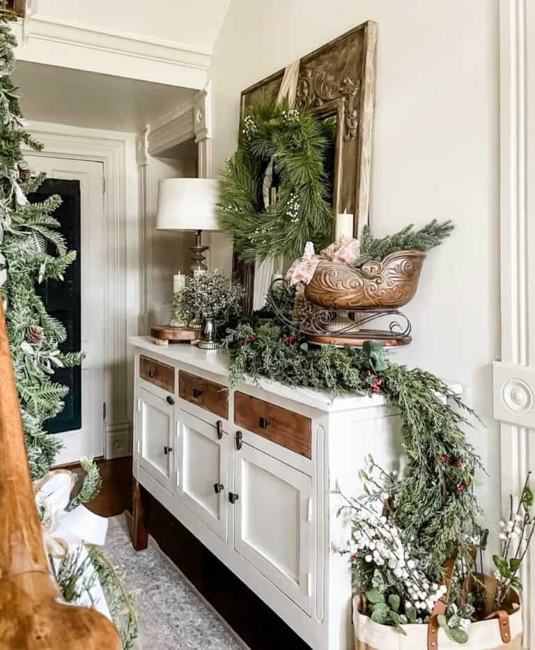 Pine Garlands and Wreaths