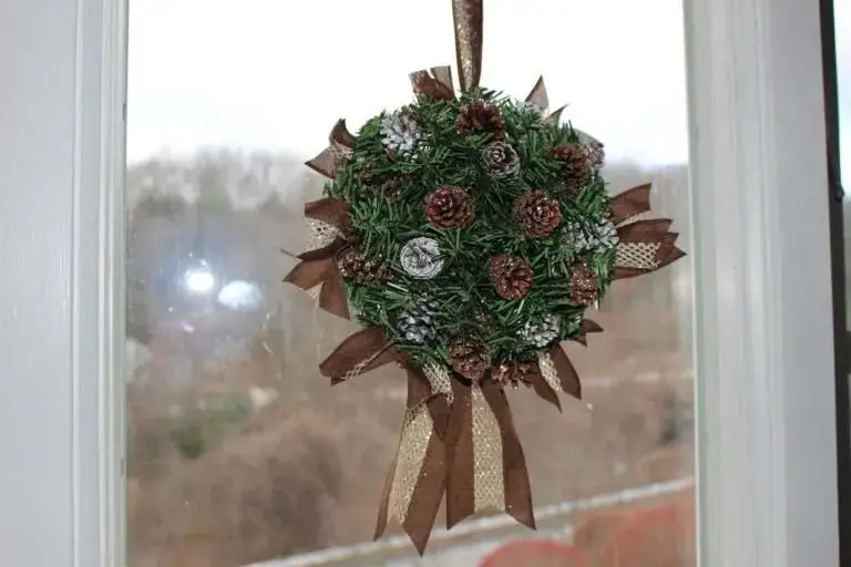 Pinecone Kissing Ball