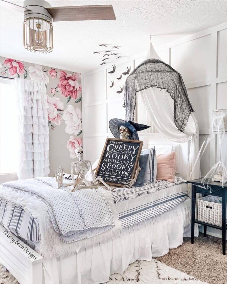 Pink Floral Bedroom Decor