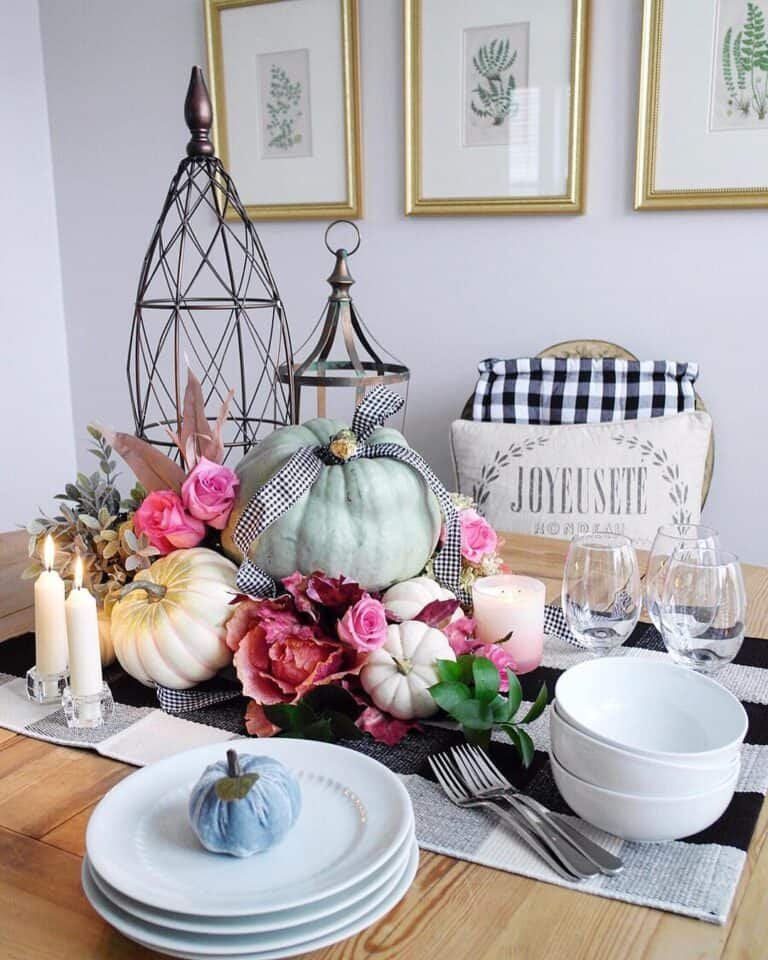 Pink Halloween Tablescape Design