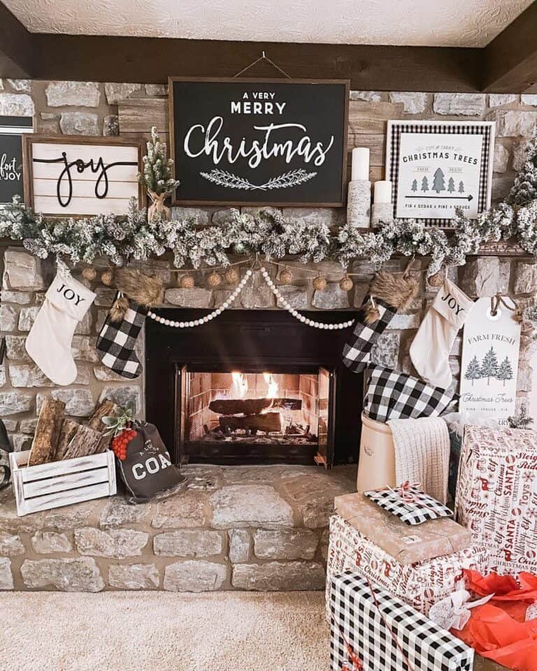 Plaid Christmas Stockings