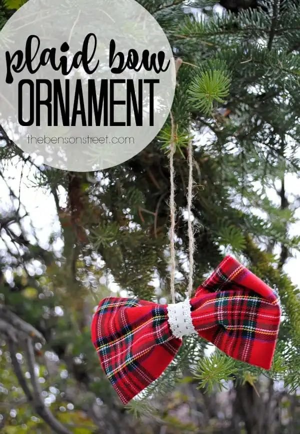 Plaid Fabric Bows