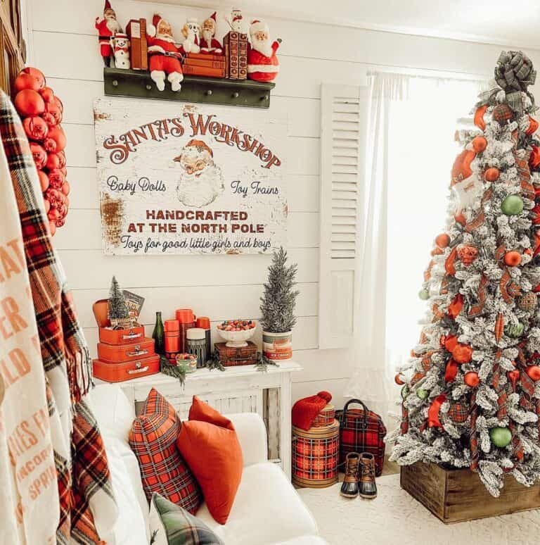 Plaid Tree Ornaments