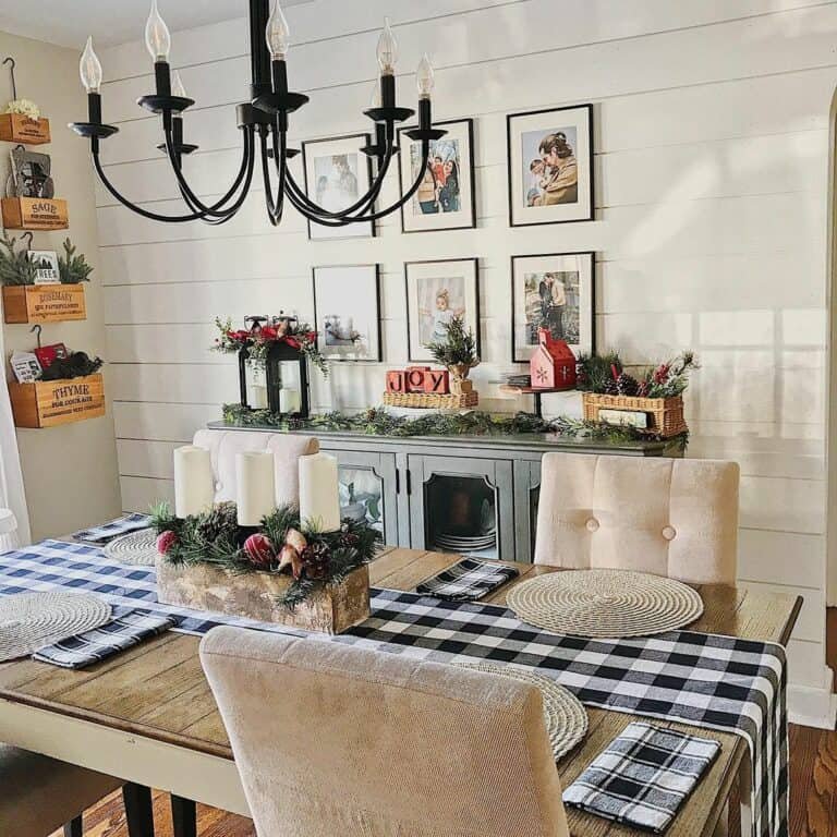 Plaid Winter Table