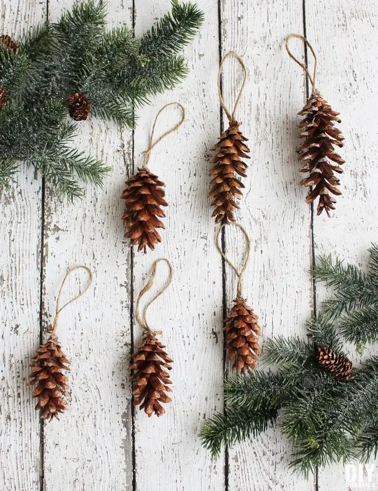 Plain Pinecone Ornaments