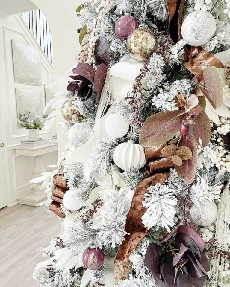 Plum Christmas Ornaments