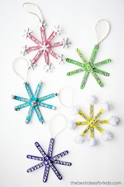 Popsicle Stick Snowflakes
