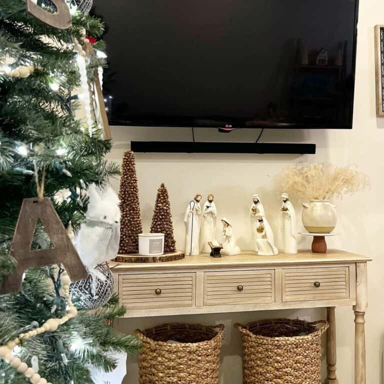 Porcelain Nativity Display