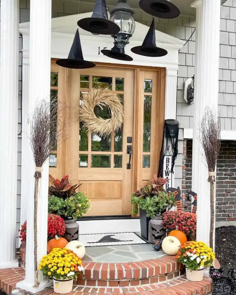 Pumpkin Décor for Portico