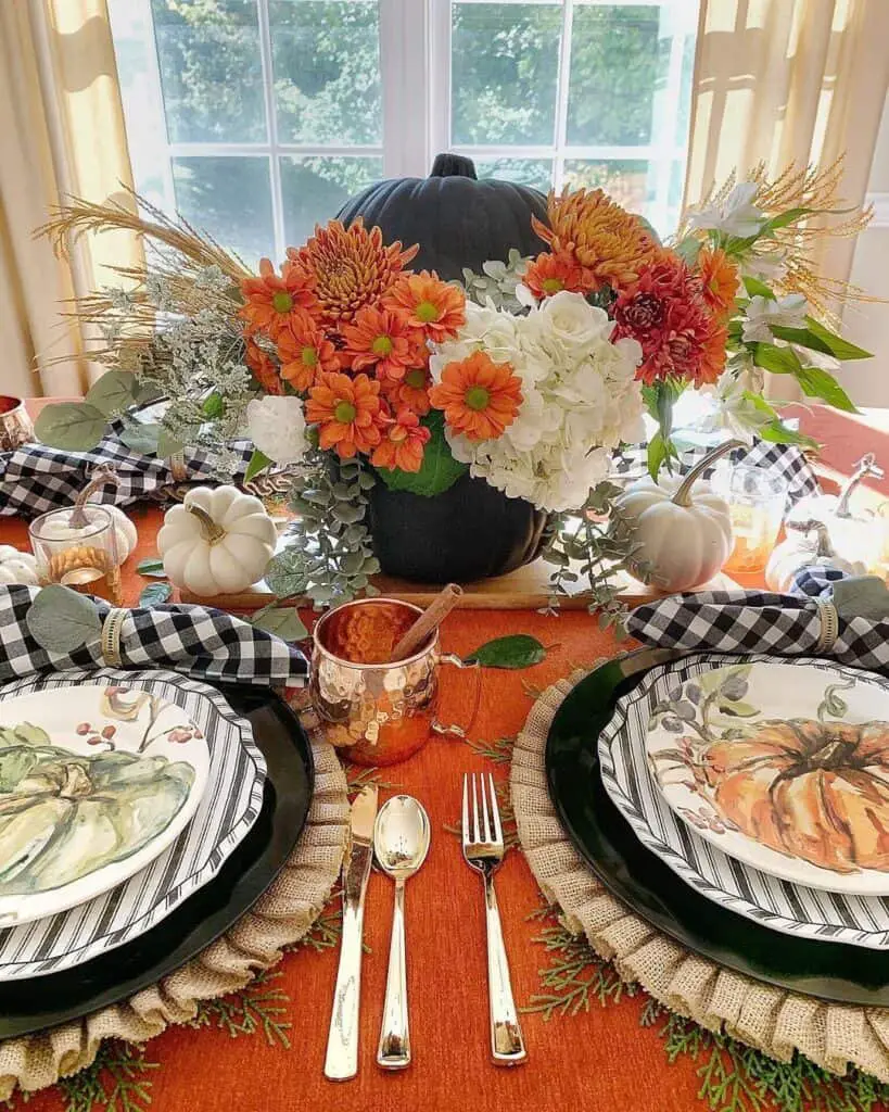 Pumpkin Floral Display