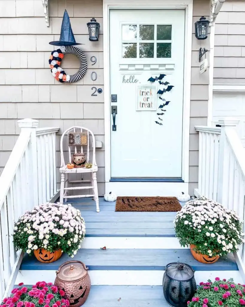 Pumpkin Planters and Wreaths